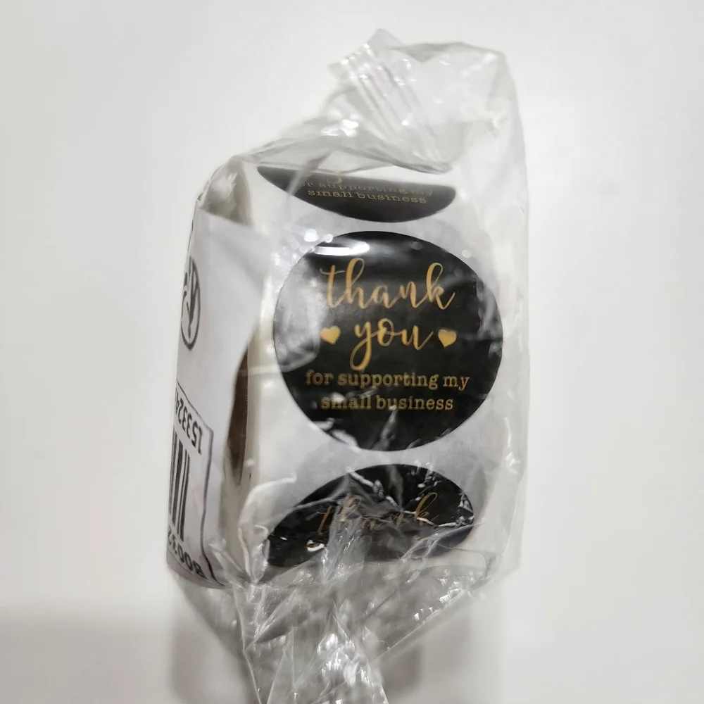 500 pack Thank you stickers.Adhesive labels.